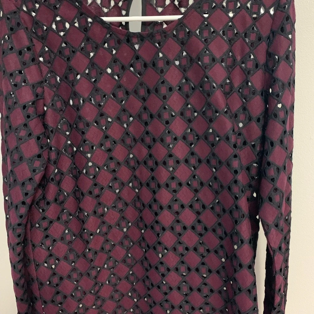 Banana Republic Lace Cutout Blouse